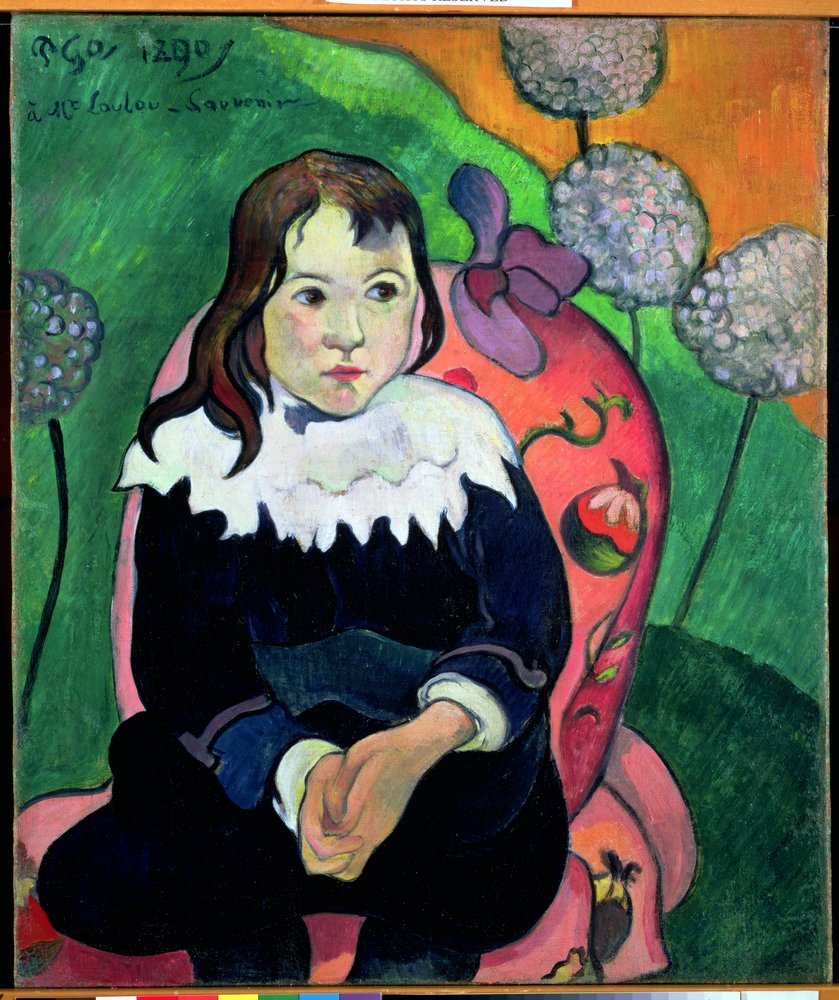 ポール・ゴーギャン、ル・プルデュ、サン・モデル礼拝堂（右）、希少な画集より Paul Gauguin - M Loulou 1890